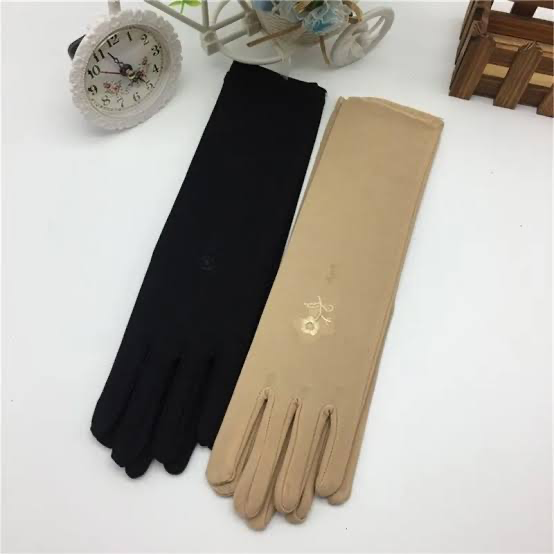 Elegant Full-Length Modest Gloves – Set of 3 (Beige, Black, White)