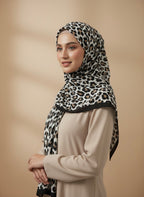 Premium Leopard Print Lawn Hijab - Razia Hijab