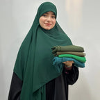 Set of 5 Irani Square Scarves – Georgette Fabric Large Size - Razia Hijab