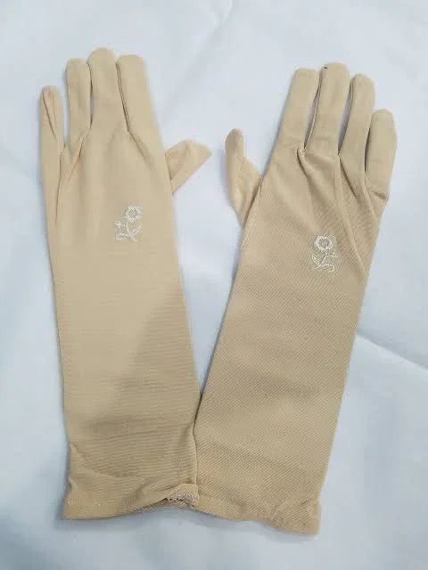 Elegant Full-Length Modest Gloves – Set of 3 (Beige, Black, White) - Razia Hijab