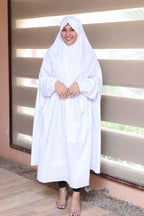 White Ahram for Hajj and Umrah - Razia Hijab
