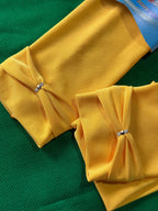 Elegant Yellow Iranian Cotton Jersey Sleeves - Razia Hijab