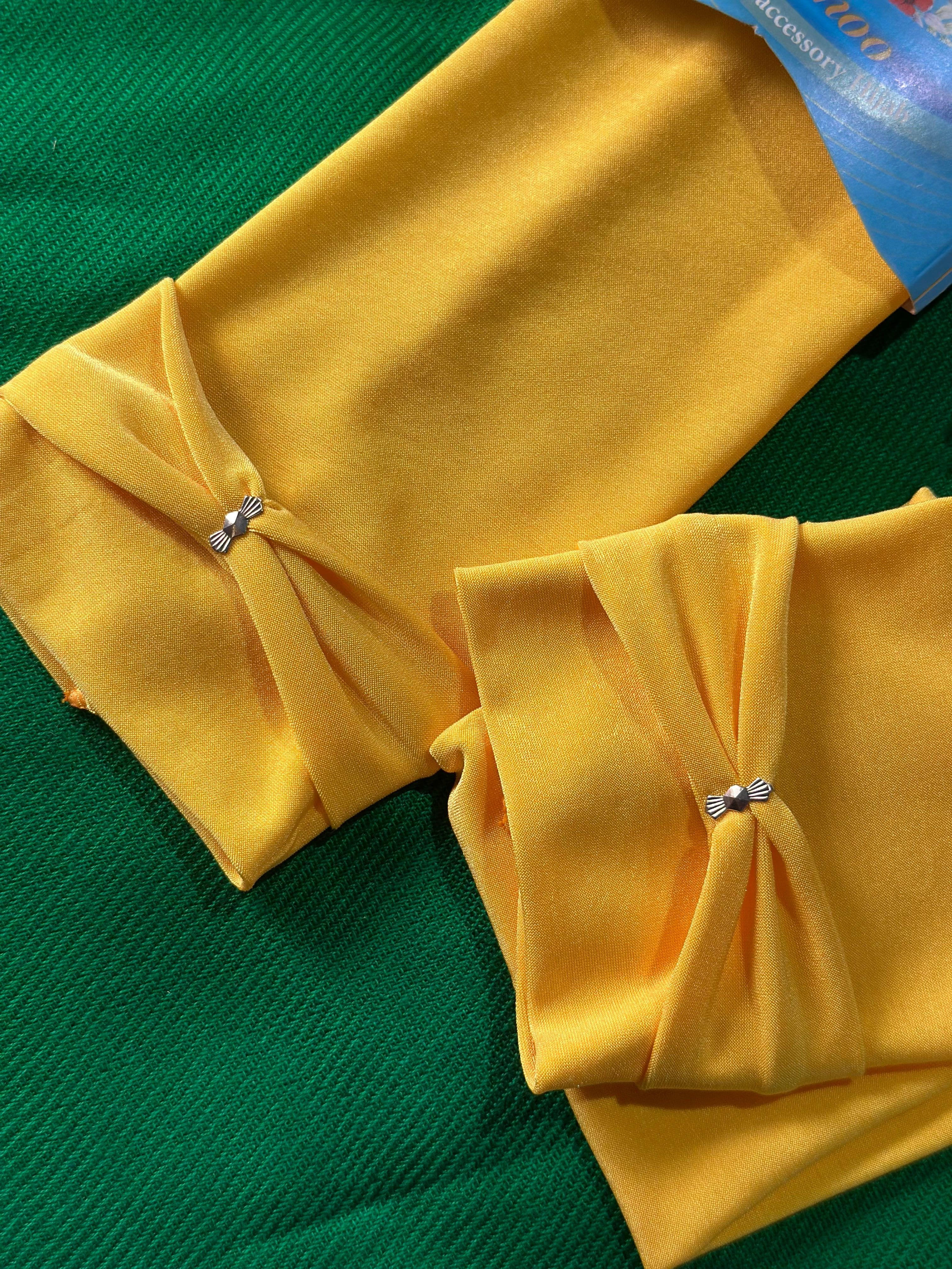 Elegant Yellow Iranian Cotton Jersey Sleeves - Razia Hijab
