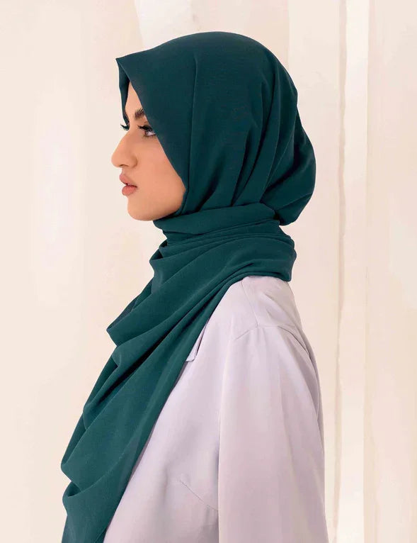 Chiffon Bubble - Teal - Razia Hijab Hover Image