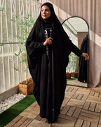 Iraqi abaya stonework detailing - Razia Hijab