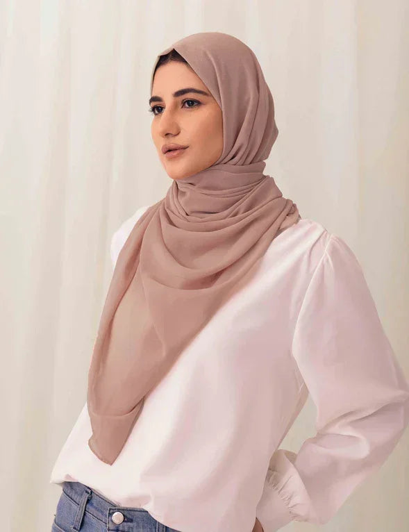 Chiffon Bubble - Blush - Razia Hijab Hover Image
