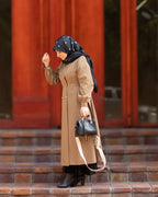 IRANI (BISCUIT BROWN) COAT FRONT OPEN STYLE - Razia Hijab