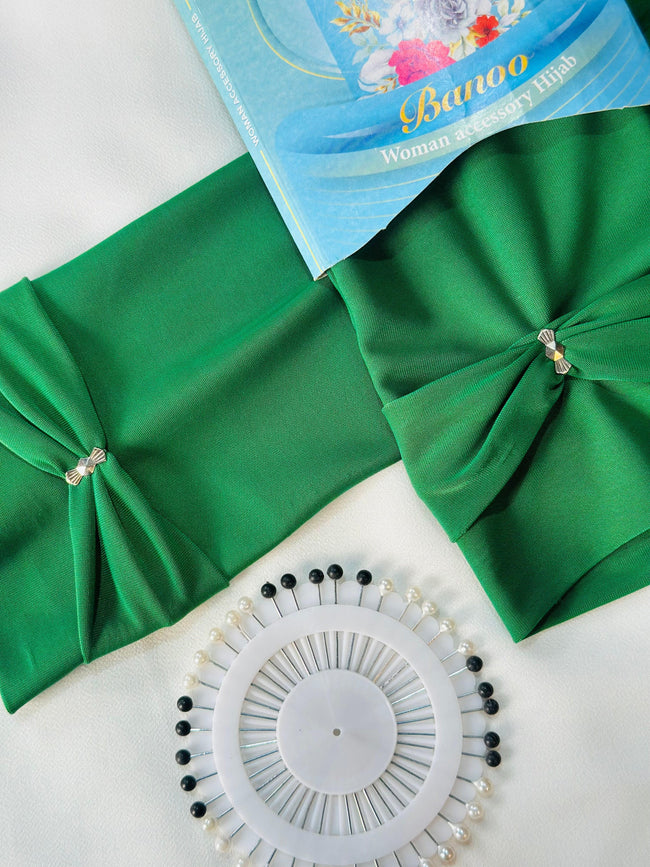 Elegant Green Iranian Cotton Jersey Sleeves Main Image