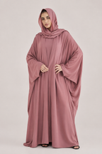 Dusty Rose Upper Abaya for Women | Modest Outer Abaya