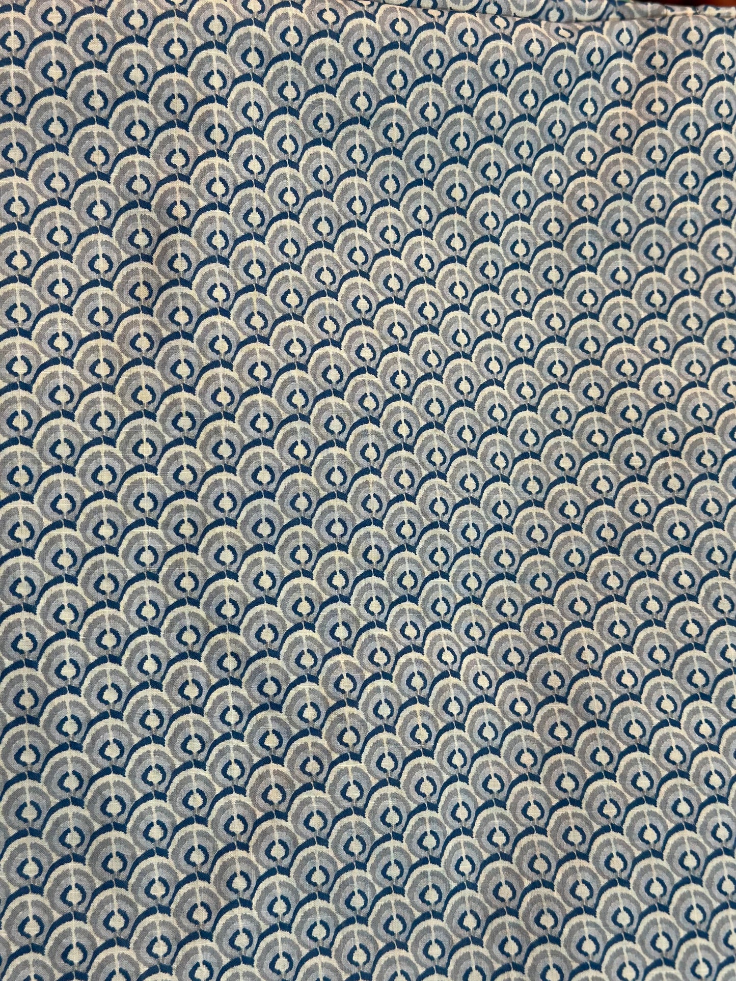 Blue Printed Namaz Chador – Soft & Comfortable Prayer Wear