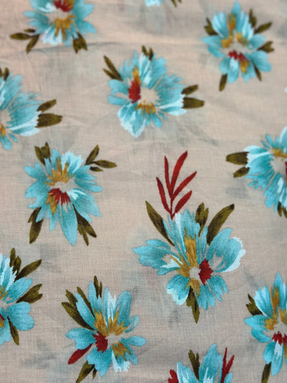 Soft Peach Floral Namaz Chador – Modest & Elegant Prayer Wear