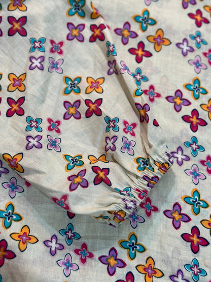 Floral Printed Namaz Chador – Soft & Breathable Fabric