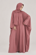Dusty Rose Upper Abaya for Women | Modest Outer Abaya
