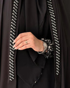 BLACK PEARL HANDWORK CHADOR - Razia Hijab