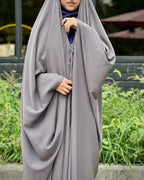 Elegant Irani Abaya with Dori Sleeves and Front Dori Closure - Razia Hijab
