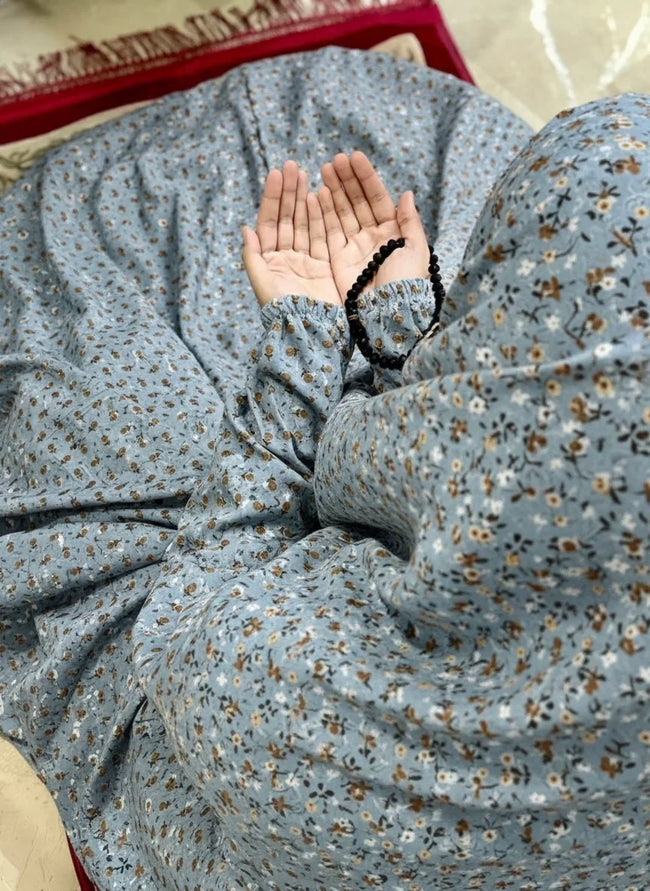 Printed Namaz Chaddar (New 319) - Razia Hijab Hover Image