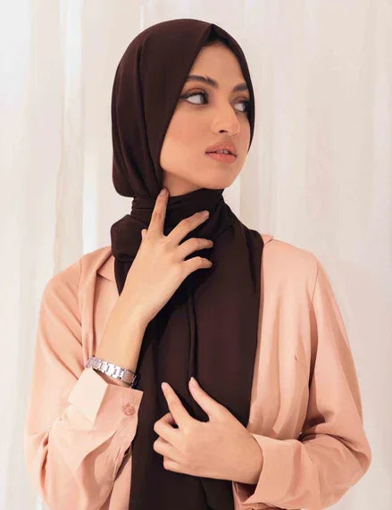 Chiffon Bubble - Coffee - Razia Hijab