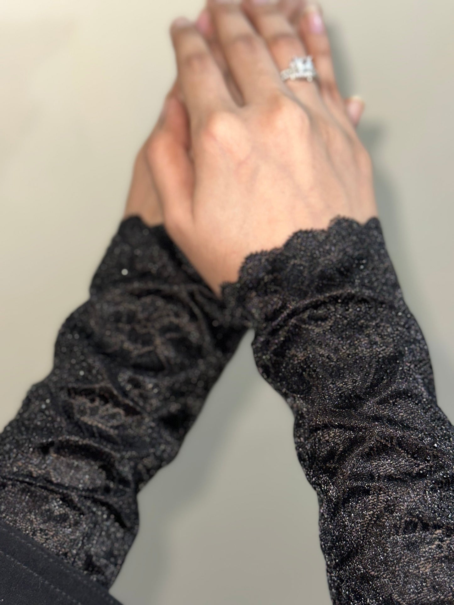Elegant Black Lace Sleeves