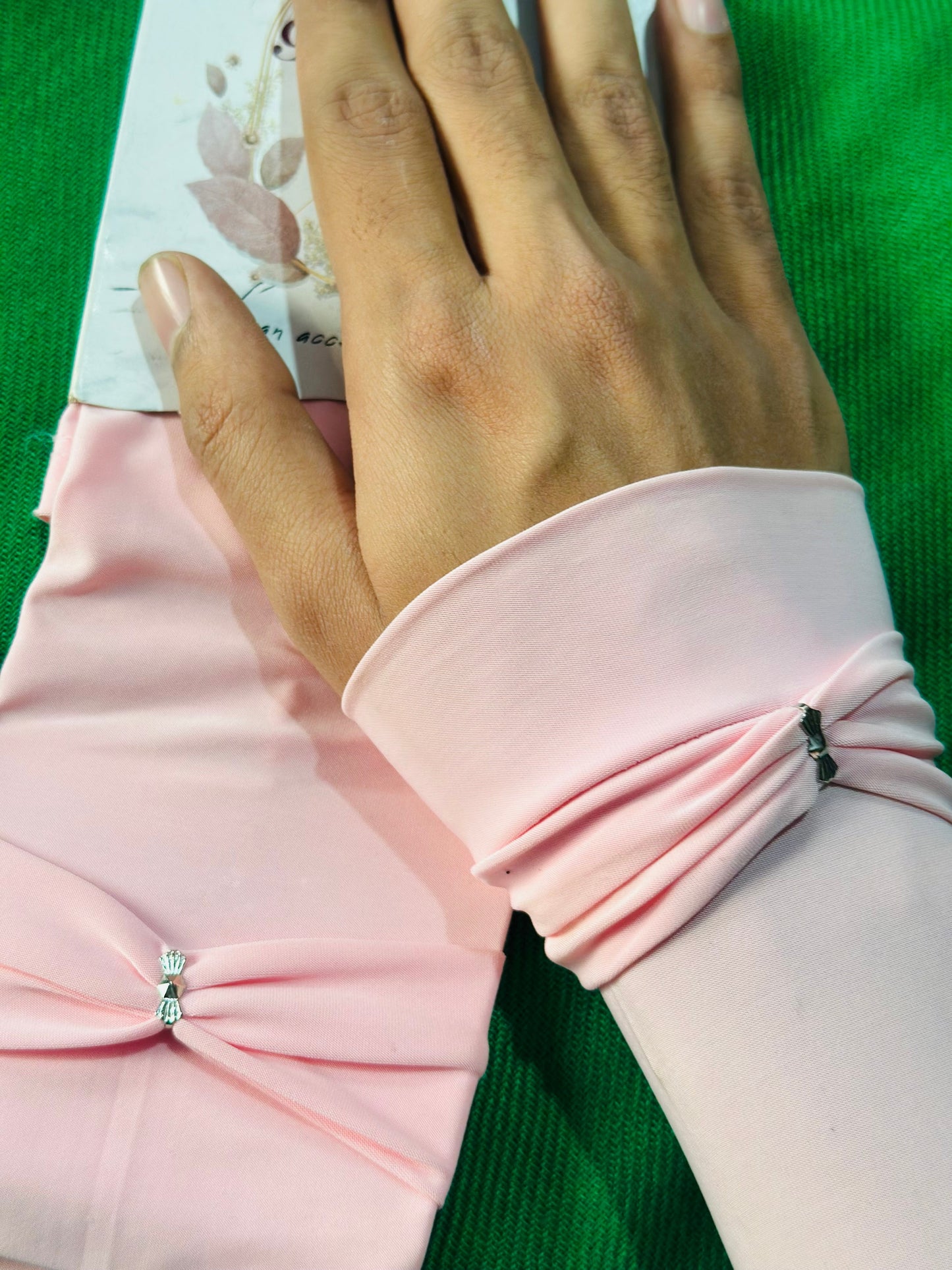 Soft Pink Iranian Cotton Jersey Sleeves