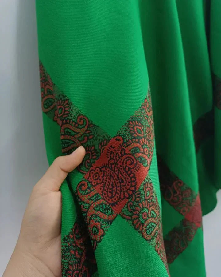 Premium Iranian Green Shawl - Razia Hijab