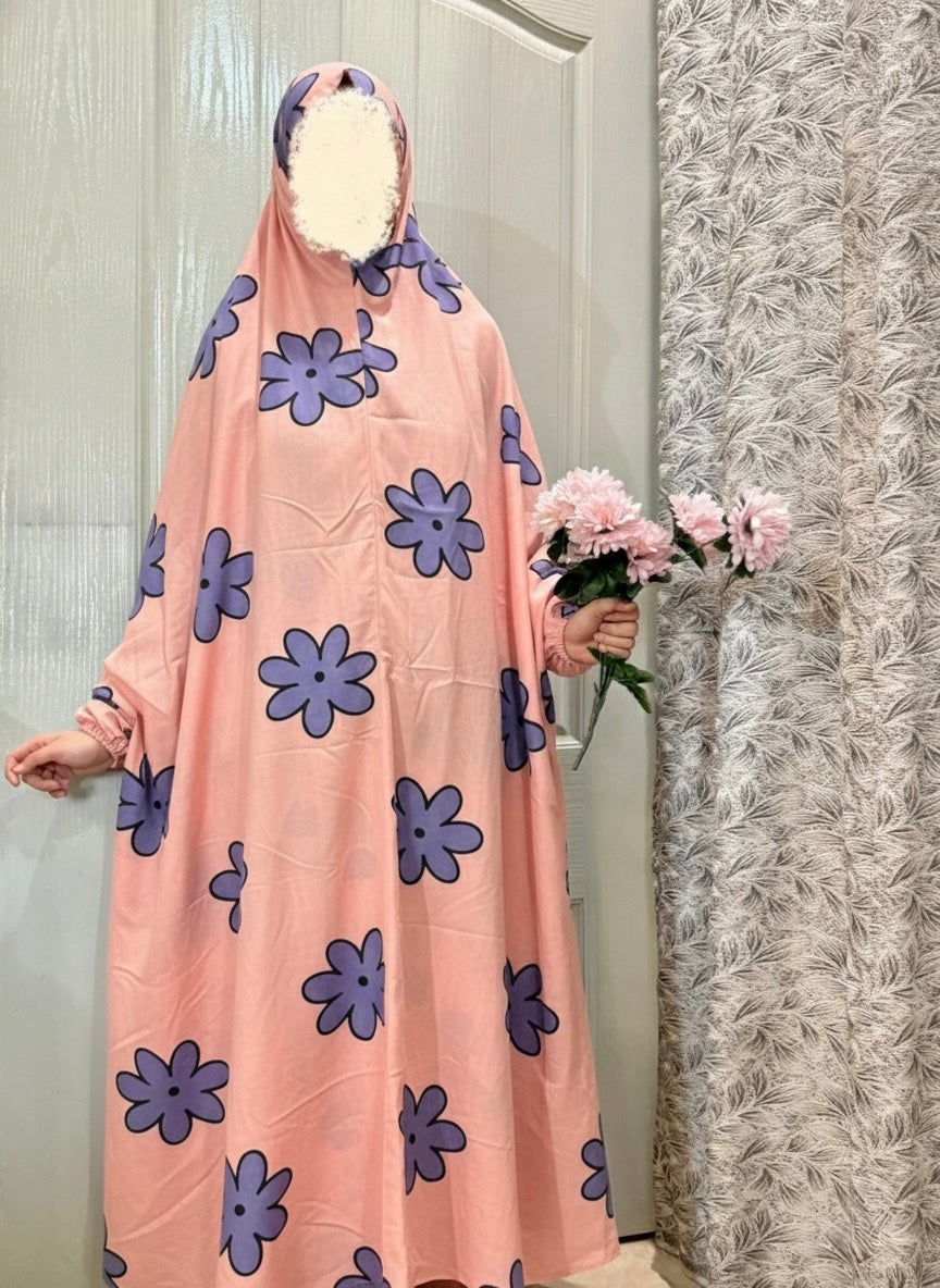 Premium Linen Namaz Chador –Traditional Print - Razia Hijab