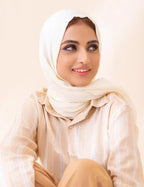 Turkish Slubs - Offwhite - Razia Hijab