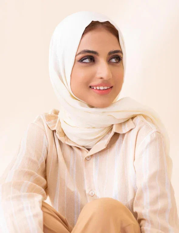 Turkish Slubs - Offwhite - Razia Hijab