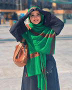 Premium Iranian Green Shawl - Razia Hijab