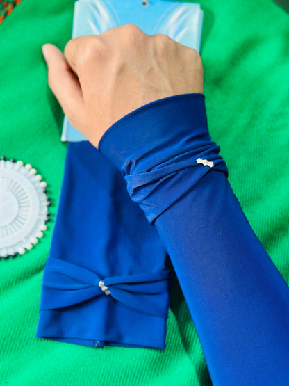 Royal Blue Iranian Cotton Jersey Sleeves