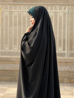 Premium Irani Handwork Abaya | Bow Embellished | - Razia Hijab