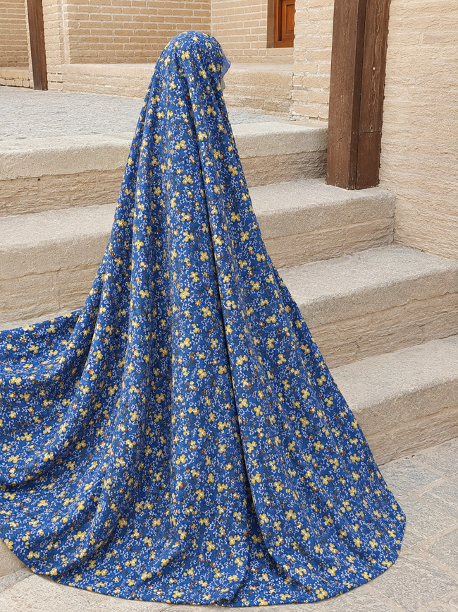 Printed Irani Chador – Soft Linen, Wrinkle-Free & Full Coverage Hover Image