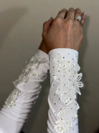 Luxury White Iranian Sleeves - Razia Hijab