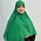 Set of 5 Irani Square Scarves – Georgette Fabric Large Size - Razia Hijab