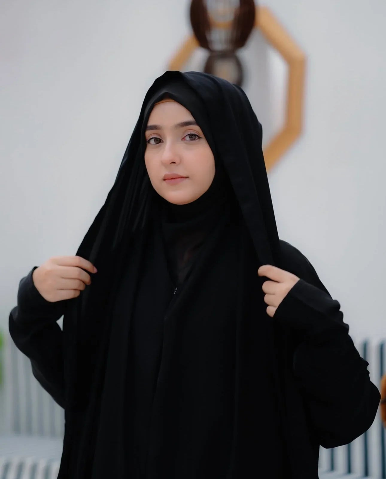 Shaaldar Elegant Full Coverage Chador with Sleeves - Razia Hijab