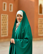 Graceful Green Irani abaya - Razia Hijab