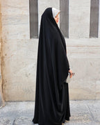Elegant Irani Abaya with Dori Style Sleeves - Razia Hijab