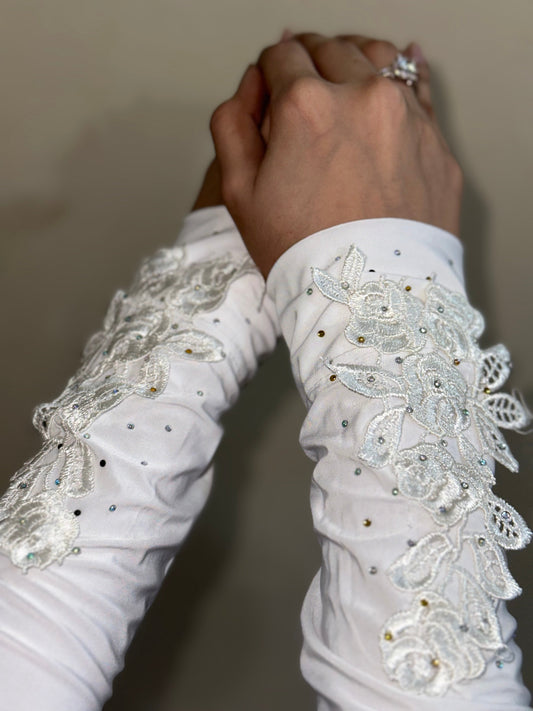 Luxury White Iranian Sleeves
