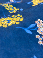 Elegant Floral Blue Namaz Chador – Soft & Modest Prayer Wear - Razia Hijab