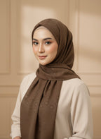 Premium Self-Print Floral Lawn Hijab - Razia Hijab