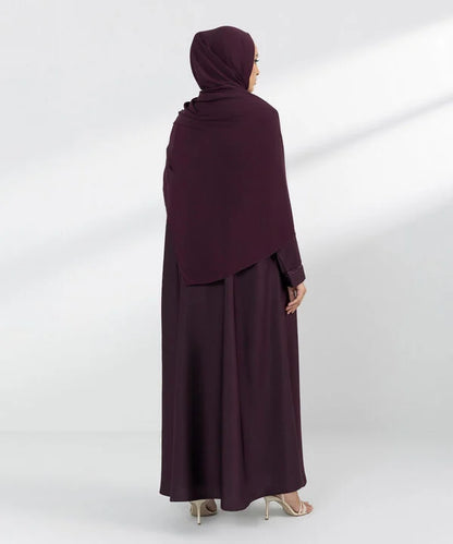 Embroidered Button Through Abaya