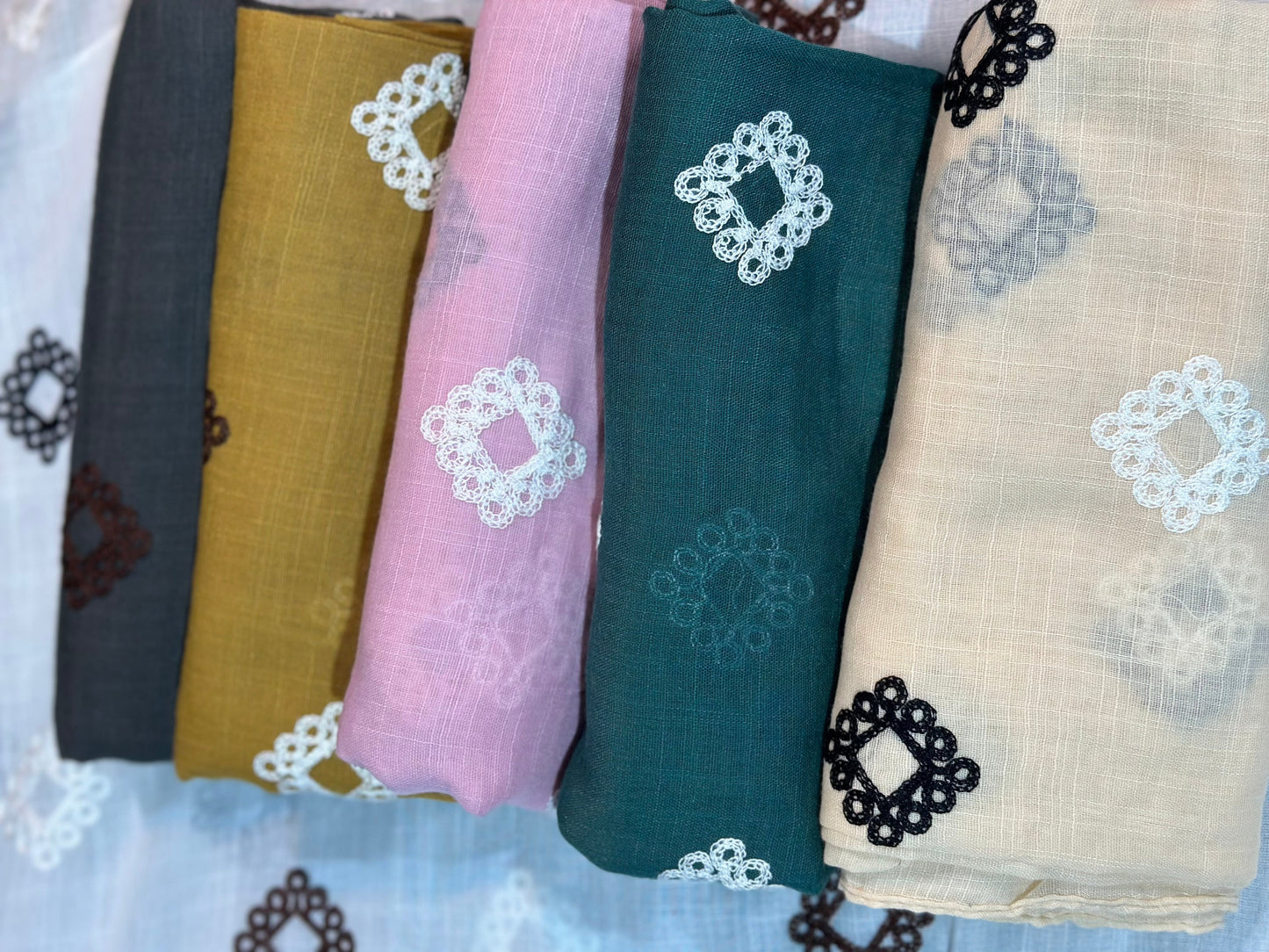 Hand Embroidered Lawn Stoller