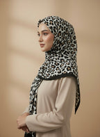 Premium Leopard Print Lawn Hijab - Razia Hijab