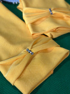 Elegant Yellow Iranian Cotton Jersey Sleeves - Razia Hijab
