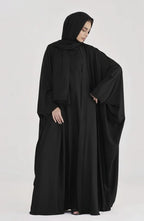 Luxe Layer Farasha Cut Abaya - Black