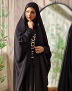 Iraqi abaya stonework detailing - Razia Hijab