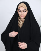 Elegant Irani Abaya with Dori Sleeves and Front Zip - Razia Hijab