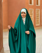 Graceful Green Irani abaya - Razia Hijab