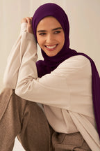 Chiffon Bubble - Plum - Razia Hijab