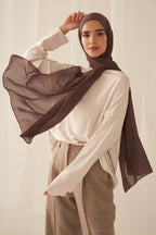 Everyday Chiffon Hijab - Cocoa - Razia Hijab