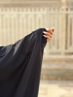 Premium Irani Handwork Abaya | Bow Embellished | - Razia Hijab